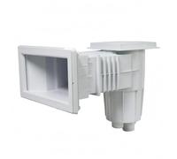 Ronyme Skimmer de Surface de Piscine Aspirateur Écope Ramasse-Feuilles Épurateur en Solide pour Capteur de Débris Flottants et Écume Sortie Inférieure Adapté, AQ-0060V pour Piscine À Membrane