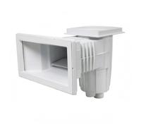 Ronyme Skimmer de Surface de Piscine Aspirateur Écope Ramasse-Feuilles Épurateur en Solide pour Capteur de Débris Flottants et Écume Sortie Inférieure Adapté, AQ-0040V pour Piscine À Membrane