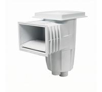 Ronyme Skimmer de Surface de Piscine Aspirateur Écope Ramasse-Feuilles Épurateur en Solide pour Capteur de Débris Flottants et Écume Sortie Inférieure Adapté, AQ-0030