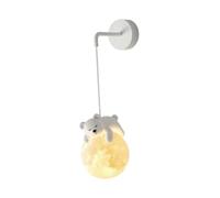Ronyme Suspension pour Chambre d'enfant, Lampe Boule laiteuse Blanche, Lampe 3D Lune Moderne, Suspendue de Dessin animé pour Chambre de Fille ou de, Ours