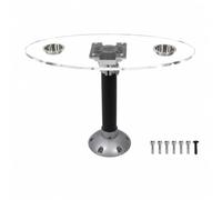 Ronyme Table Bateau Plateau en Acrylique Polyvalent Table Bateau Ovale Plateau Détachable Intégré