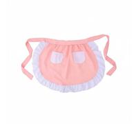 Ronyme Tablier Femme Tablier de Cuisine Tablier Taille Tablier Mi-long avec Volants en Matière Aérée avec Poches Avant pour Recettes et Accessoires Adapté à