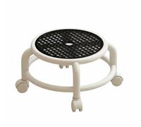 Ronyme Tabouret Enfant Rotatif Tabouret Roulant Siège Pivotant Tabouret Bas Tabouret Compact en Plastique Mouvement Fluide pour Enchaîner Les Tâches Adapté, Noir Nuit