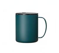 Ronyme Tasse Isotherme Inox Mug Gobelet Thermique Gobelet Café à Paroi Double Sous Vide Conserve Chaud et Froid Jusqu’à 6 Heures Couvercle Hygiénique et, Dark Green