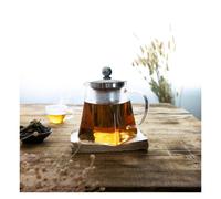 ROOBIOS Théière en verre borosilicate avec infuseur inox et fond dévissable CRISTEL 1.2 L