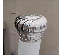 Roof Attic Air Vent Cap Ventilating Fan | Chimney Spinner Cowl Stainless Steel - Rotating Cap Top Hat Cover(160mm/6.3 in)
