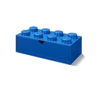 LEGO Tiroir de Bureau Bleu avec 8 Tenons - Organiseur Empilable pour Fournitures, Jouets et Décoration