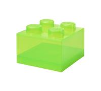 Brique de Rangement cube Lego translucide - Vert