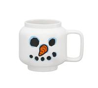 Room Copenhagen LEGO Mug en céramique, grand bonhomme de neige, 17.9 fl oz / 530 ml, blanc