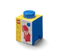 Room Copenhagen RC40301731 Lego Boîte de Rangement Ronde 1 Brique Plastique Bleu 45 x 35 x 25 cm