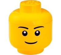 LEGO Boîte de rangement Tête Boy Taille S 16 x 18,5 cm polypropylène jaune