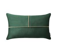 ROOM99 Housse décorative de Coussin Be Glam Simple 30 x 50 cm Taie d'oreiller pour Coussins Canapé avec Fermeture éclair Invisible Vert Bouteille, 1 pièce