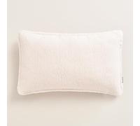 room99 Housse décorative de Coussin Bouclé 30 x 50 cm Taie d'oreiller pour Coussins Canapé avec Fermeture éclair Invisible Crème, 1 pièce