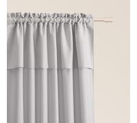 ROOM99 Rideau avec Passe Tringle Mia 140 x 280 cm Largeur x Hauteur, Décoration de Fenêtre, Curtains et Draperies intérieurs pour Salon, Chambre Moderne Volant Gris Clair, 1 pièce