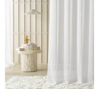 room99 Voilage Transparent avec Oeillets Sensia 250 x 250 cm Décorations pour Maison Salon Chambre Fenêtre Intérieur rappelle Le Lin Blanc, 1 pièce