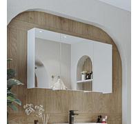 ROOMART Gusto-ATL Ensemble de meubles de salle de bain avec miroir à fermeture douce Blanc 105 cm