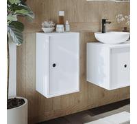 ROOMART Gusto Ensemble de meubles de salle de bain avec armoire haute à fermeture amortie Blanc 60 cm
