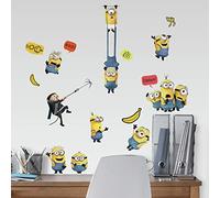 RoomMates Minions : The Rise of Gru Stickers muraux à décoller et à coller, RMK4309SCS