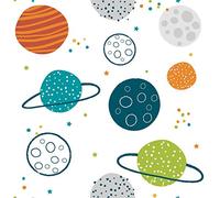 RoomMates Papier Peint Adhésif Colorful Planets