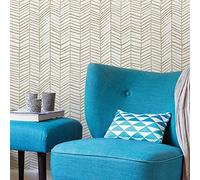 ROOMMATES Papier Peint auto-adhésif Cat Coquillette Eucalyptus Herringbone
