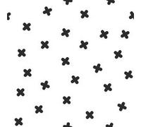 ROOMMATES Papier peint auto-adhésif - Motifs De Croix Noires - 5.75 m x 45 cm Multicolors G