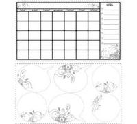 ROOMMATES RMK1556SCS SEC CALENDRIER EFFACER PEEL & STICK WALL DECAL G
