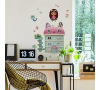 RoomMates RMK4822GM Gabby's Dollhouse Stickers muraux à décoller et à coller Rose/violet/bleu