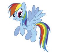RoomMates Sticker Géant Repositionnable My Little Pony Rainbow Dash