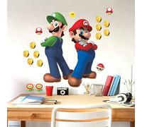 RoomMates Sticker Géant Super Mario Bros. et Luigi repositionnable