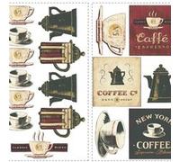 ROOMMATES Stickers -Maison A Café - Hauteur 45,7 cm Multicolors G