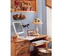 RoomMates stickers muraux chevaux sauvages vinyle 24 pièces Multicolors G