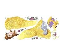 Stickers repositionnables - ROOMMATES - Disney Princesse Belle - 140x73cm - Jaune - Décoration murale