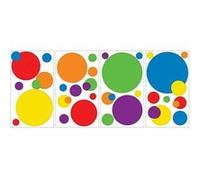 RoomMates Stickers Repositionnables Cercles Multicolores - Just Dots Primary