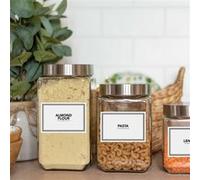 ROOMMATES Stickers Muraux Etiquettes garde-manger personnalisables Blanc