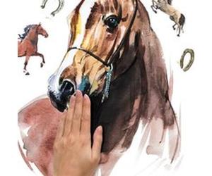 ROOMMATES Stickers Muraux Géants Chevaux Sauvages à l'aquarelle Multicolors