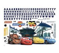 ROOMMATES Stickers Muraux Géants Disney Cars - Avec les Lettres de l'Alphabet Multicolors G