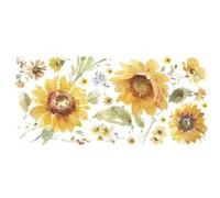 ROOMMATES Stickers Muraux Géants Lisa Audit Fleur de Tournesol Multicolors G
