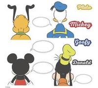 RoomMates stickers muraux Mickey and Friends vinyle 12 pièces Multicolors G