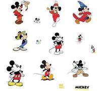 Stickers Repositionnables Disney Mickey Mouse Original 90Eme Anniversaire