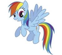 RoomMates stickers muraux My Little Pony Rainbow Dash vinyl 19 pièces Multicolors G