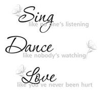 RoomMates Stickers muraux repositionnables Dance Sing Love G