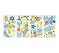 Stickers - ROOMMATES - Lot de 51 - Repositionnables - Multicouleur - Vinyle - Enfant