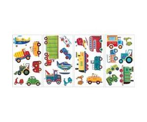 RoomMates stickers muraux Vinyle de transport 26 pièces Multicolors G