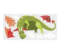 RoomMates stickers muraux xl Dragon vinyl 8 pièces Multicolors