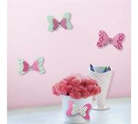 ROOMMATES Stickers repositionnables Disney Minnie Mouse nœuds DISNEY - 8,89 cm x 5,588 cm Rose