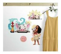 ROOMMATES Stickers repositionnables Disney Vaiana et ses amis DISNEY -22x44 cm Multicolors