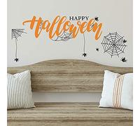 ROOMMATES Stickers repositionnables lettres et motifs « Happy Halloween » Noir G
