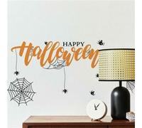 ROOMMATES Stickers repositionnables lettres et motifs « Happy Halloween » Noir G