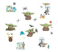 RoomMates Stickers repositionnables Mandalorian l'enfant illustré