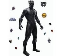 ROOMMATES Stickers repositionnables - Personnage Principal Black Panther - 58 cm x 131 cm Noir